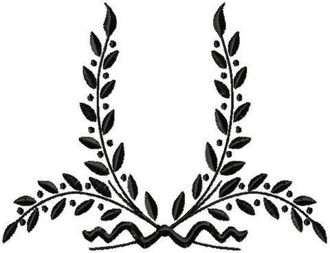 480x367 laurel leaf mono frame bling sass sparkle