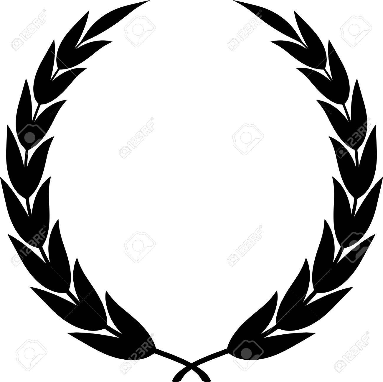 1300x1299 Laurel Wreath Clipart Drawing Isolated