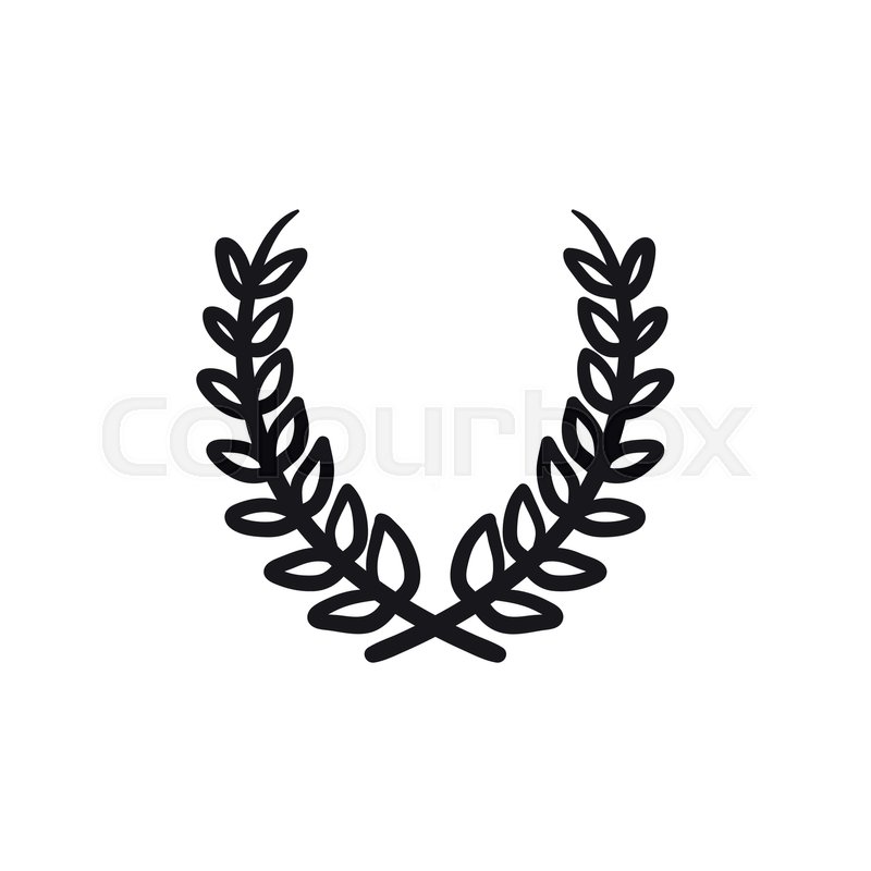 800x800 Laurel Wreath Vector Sketch Icon Stock Vector Colourbox