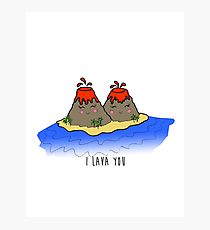 210x230 I Lava You Drawing Photographic Prints Redbubble