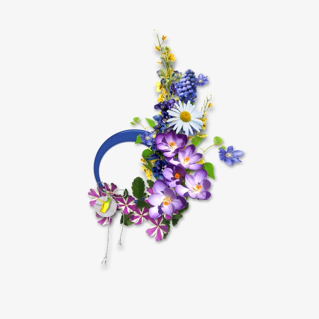 650x650 Creative Flowers Picture Flowers And Line Drawing, Hand Painted