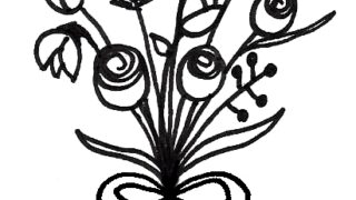 320x180 Easy Flower Bouquet Drawing Step