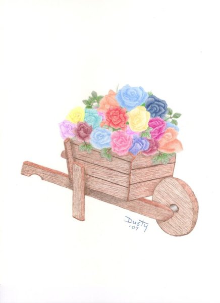 436x600 Lavender Flowers Drawings