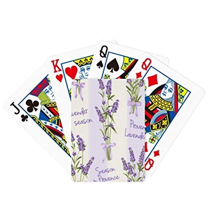 425x425 Lavender Drawing Art Plant Poker Playing Card Tabletop