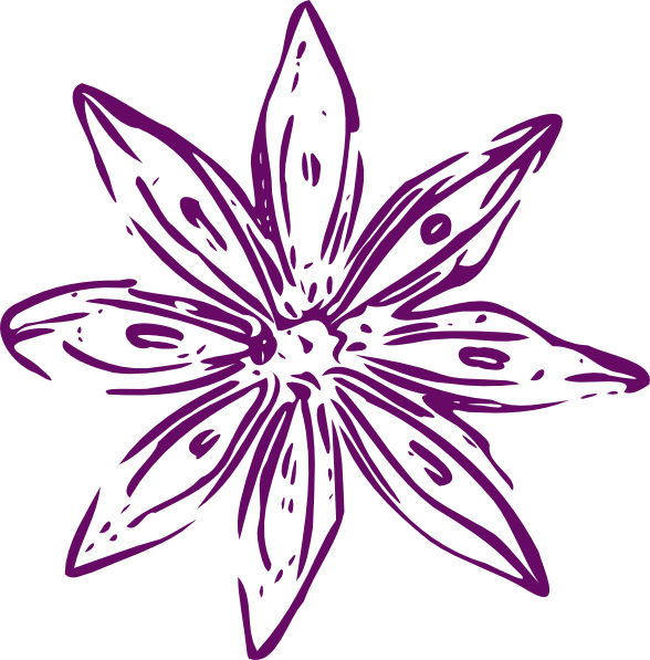 588x597 Lavender Flower Clipart