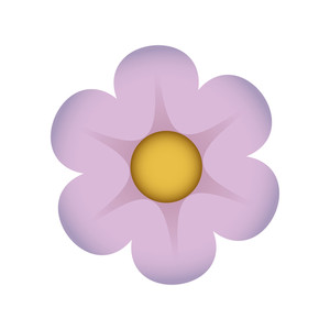 300x300 Cute Flower Drawing Icon Vector Illustration Design Royalty Free