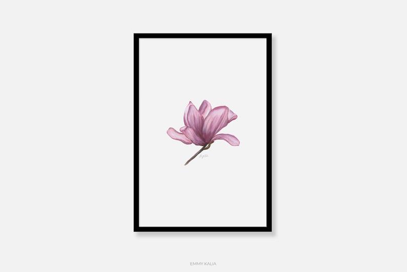 794x531 Flower Wall Art Minimal Photo Plant Wall Art Photo Etsy