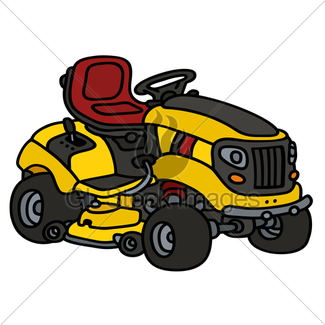 325x325 Red Garden Lawn Mower Gl Stock Images