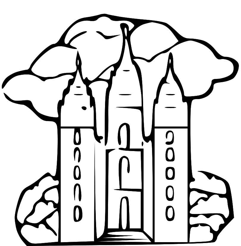 810x829 Lds Temple Coloring Pages