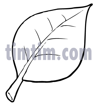 405x435 Free Drawing Of Leaf Bw From The Category Climate Nature