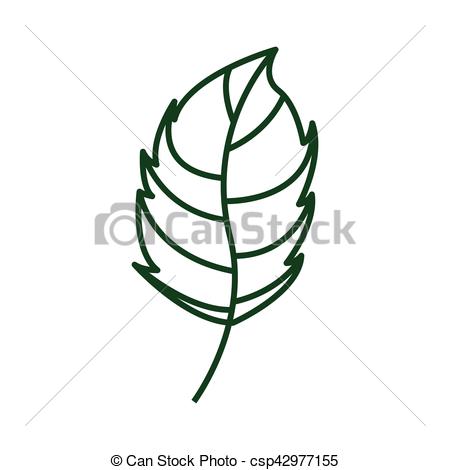 450x470 Leaf Drawing Isolated Icon Vector Illustration Design
