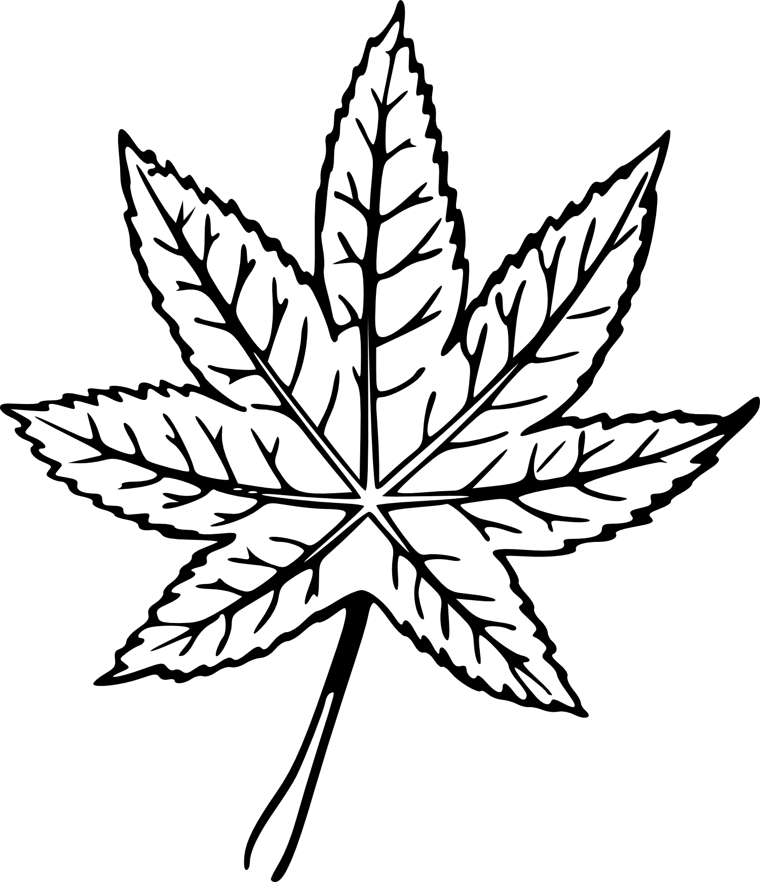 1500x1740 Leaves Drawing Transparent Png Clipart Free Download