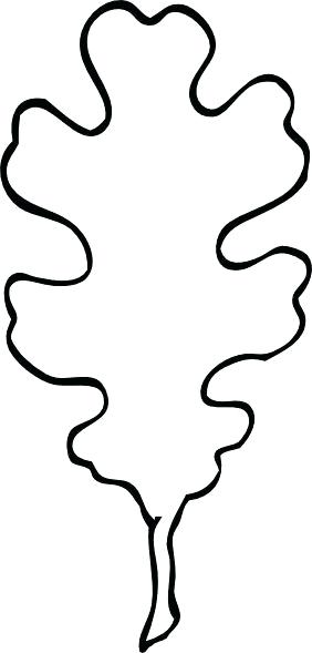282x589 Jungle Leaf Outline Template Simple Maple Holly
