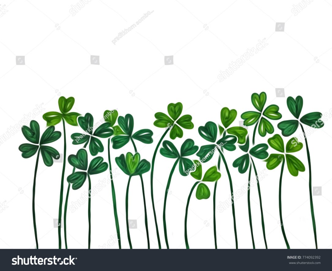 1084x885 Four Leaf Clover Drawing Template Easy A Iydunetwork