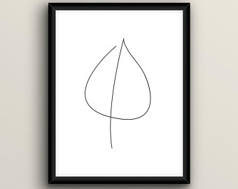 340x270 Pencil Leaf Drawings Etsy