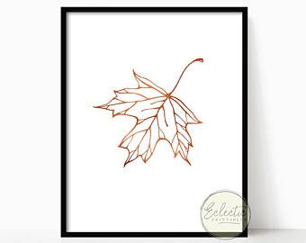 340x270 Maple Leaf Line Art Etsy