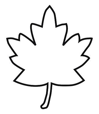 348x400 maple leaf outline clipart arresting