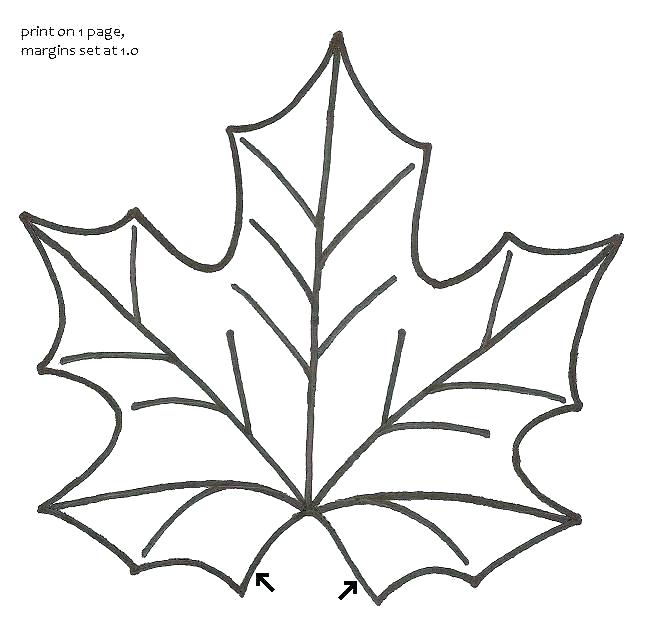 649x621 Simple Leaf Outline