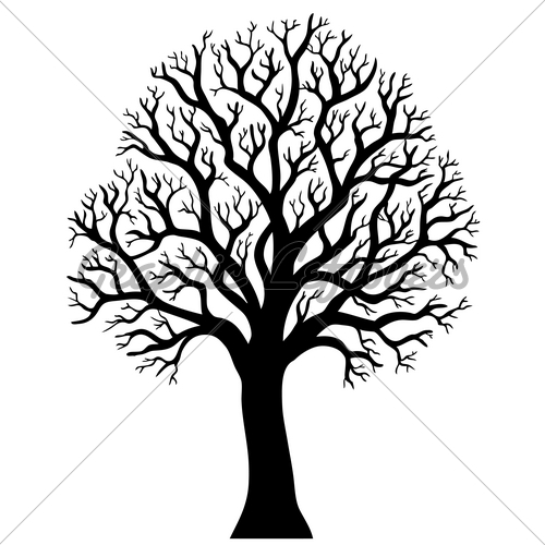 500x500 Huge Collection Of 'how To Draw A Tree Silhouette' Download More