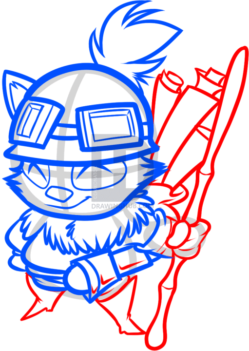 511x720 How To Draw Teemo From League Of Legends, Step