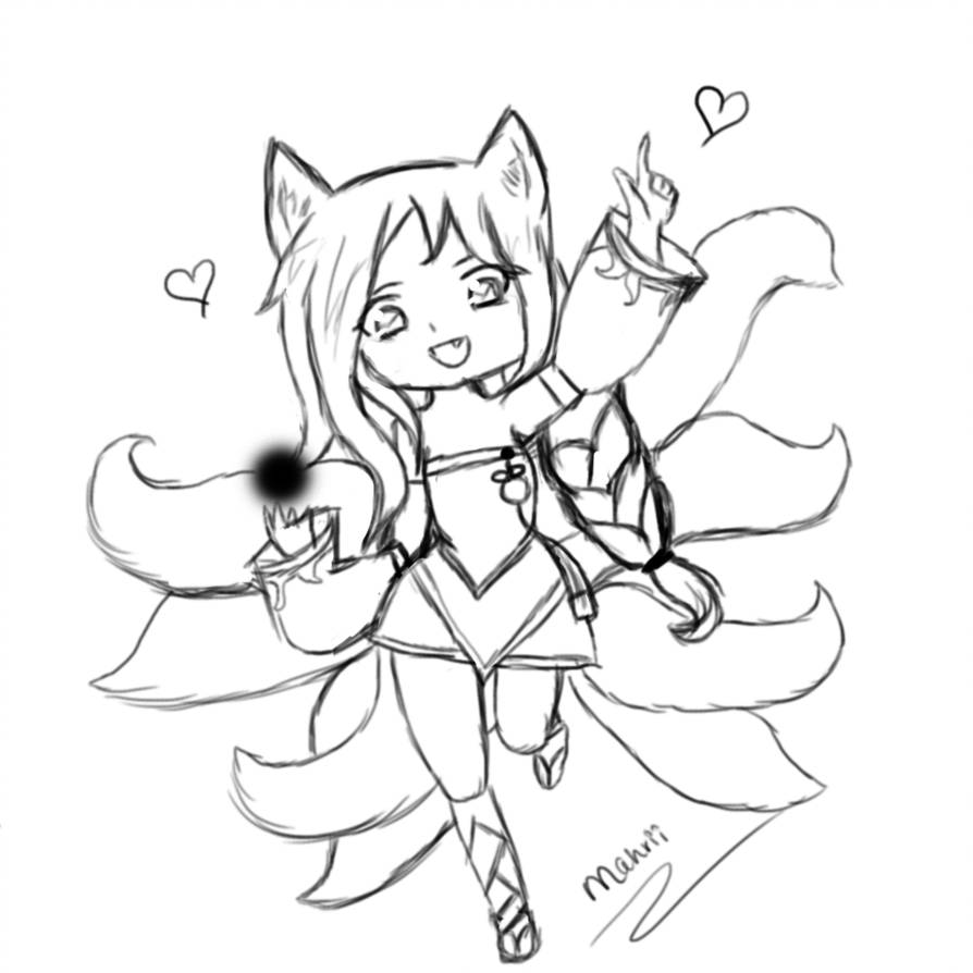 894x894 Chibi Ahri From League Of Legends