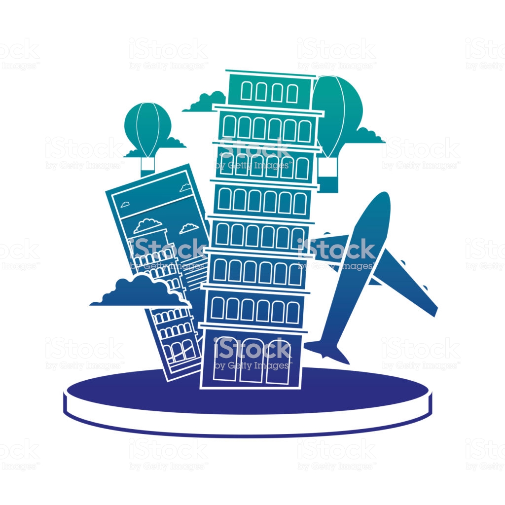 1024x1024 huge collection of 'leaning tower of pisa silhouette' download