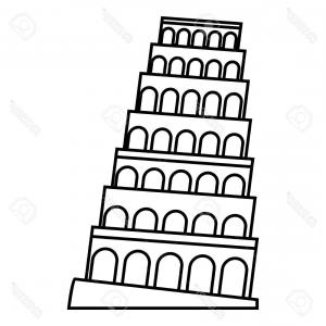 300x300 Photostock Vector Eiffel Tower Icon Vector Isolated On White