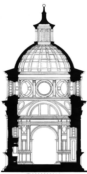 300x598 Kaplica Zygmuntowska Architektura Renesansu