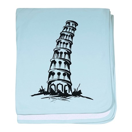 460x460 leaning tower of pisa baby blankets