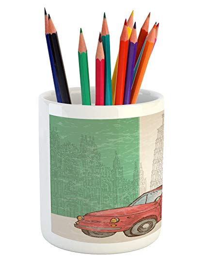 421x550 lunarable italian flag pencil pen holder, touristic