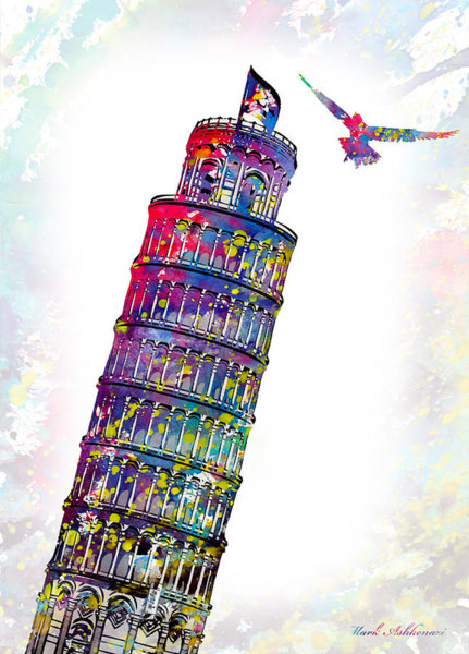 431x600 Leaning Tower Pisa Digital Art Fine Art America