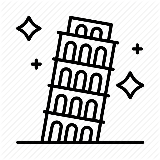 512x512 Collection Of Free Italy Drawing Leaning Tower Download On Ui Ex