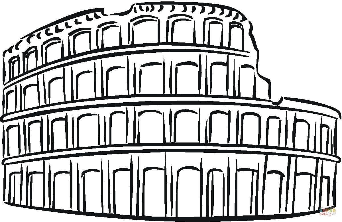 1200x779 colosseo da colorare coloriages imprimer download free