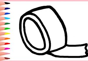 300x210 how to draw tape learn how to draw a roll of tape real easy