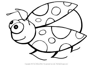 300x210 Ladybug Drawing For Kids And Cute Ladybug Coloring And Drawing