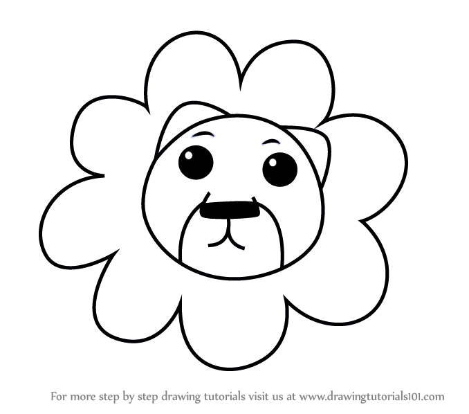 678x598 Lion Face For Kids Learn How To Draw A Lion Face For Kids Animal