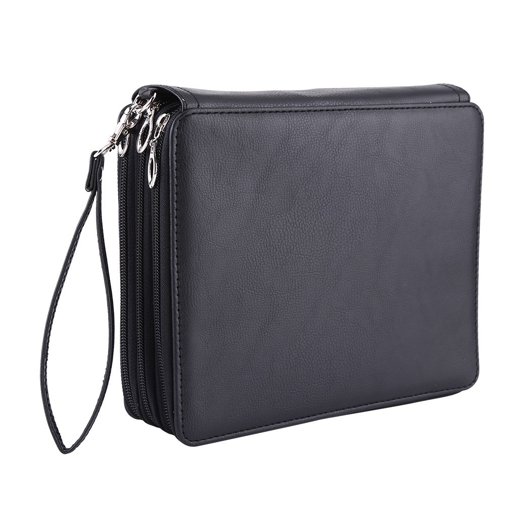 1001x1001 Slots Pencil Cosmetic Bag, Waterproof Pu Leather