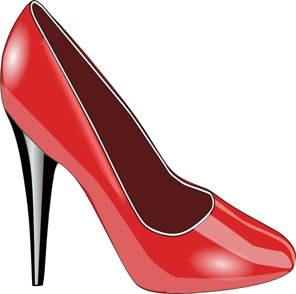 600x595 Red Patent Leather Shoe Clip Art Free Vector In Open Office