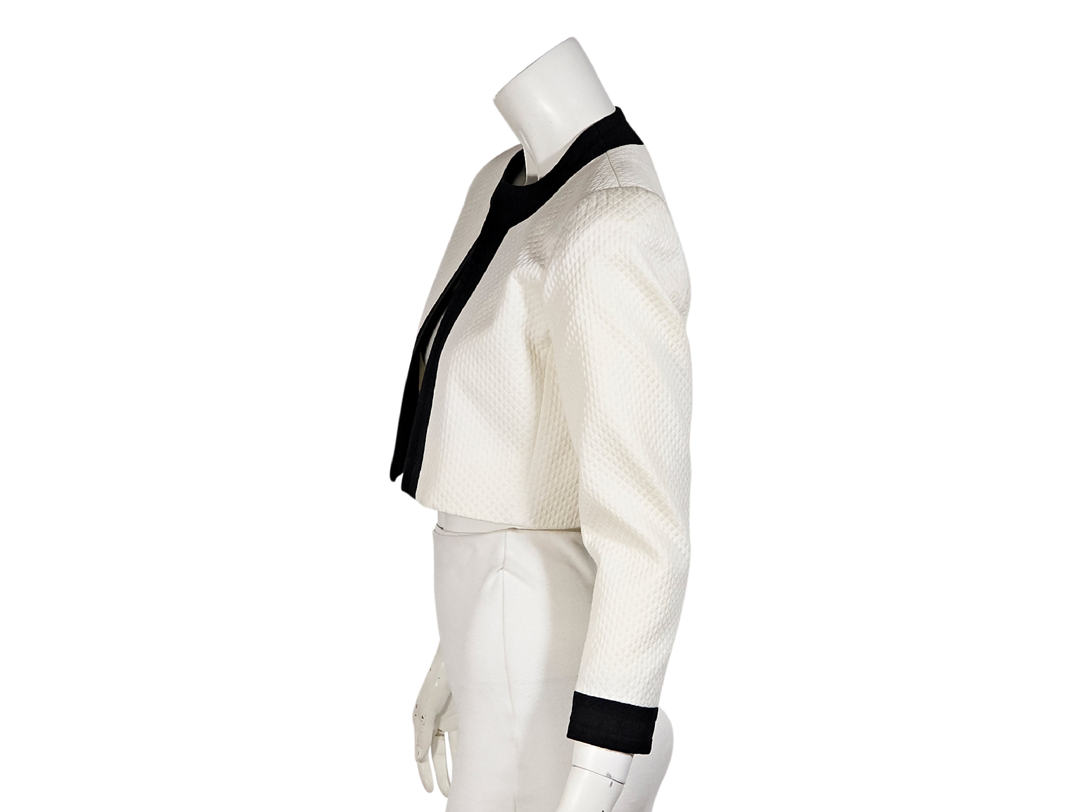 3648x2736 Black And White Vintage Givenchy Quilted Evening Jacket