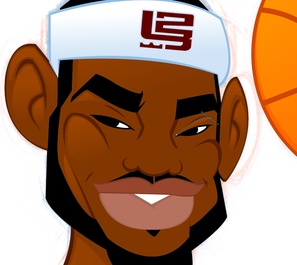 600x537 how to illustrate a lebron james cartoon character