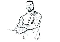 200x140 Shoes Coloring Pages Elegant Drawing At Free Lebron James