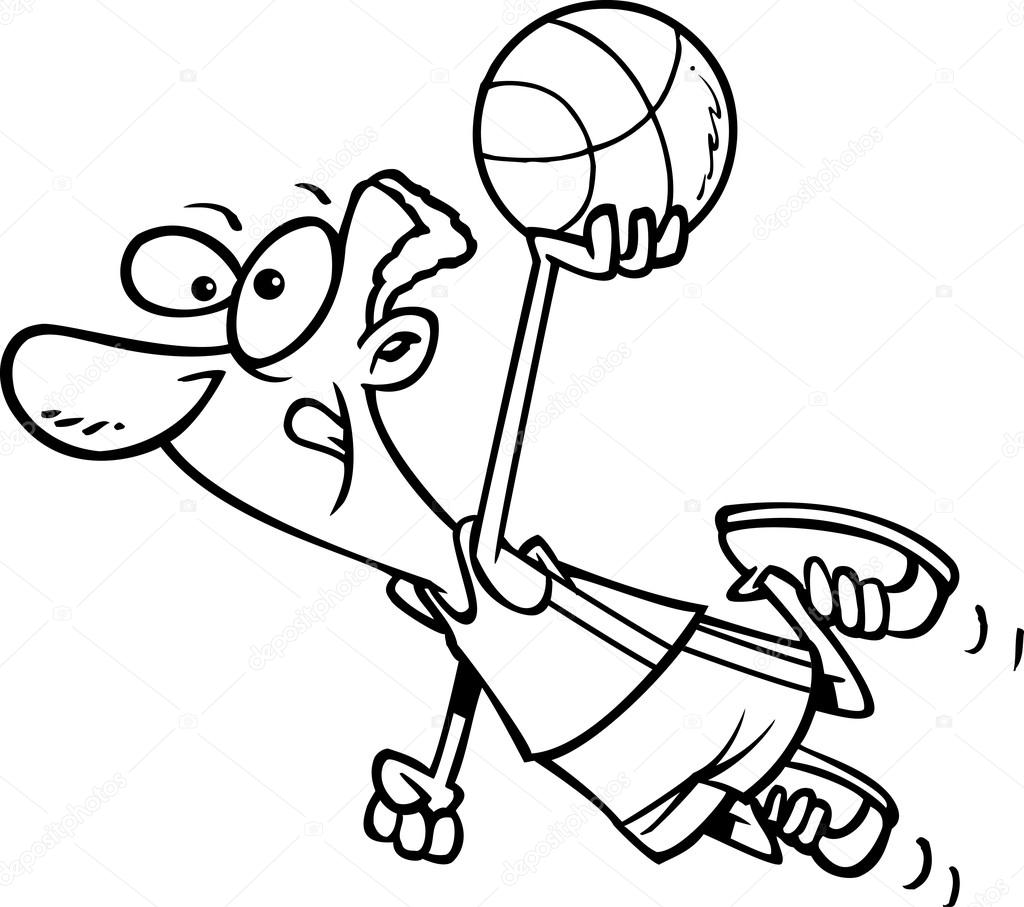 1024x907 Basketball Drawing Cartoon For Free Download