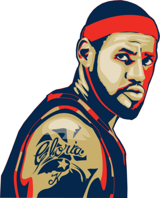 323x400 Gratis Vektorgrafik Med Lebron James