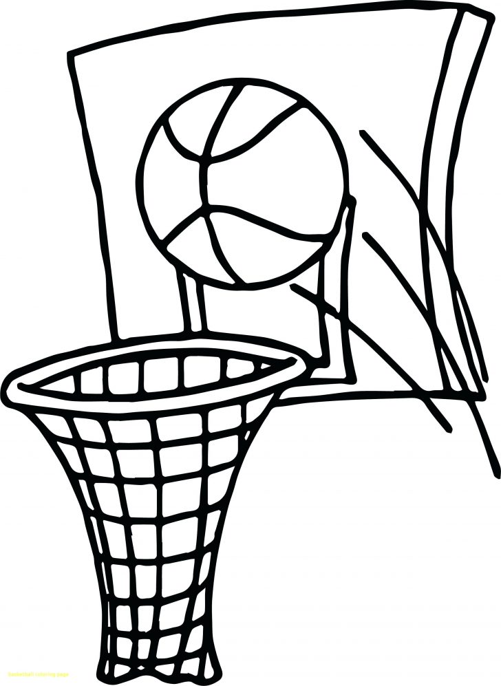 728x997 Basketball Coloring Pages Easy Minion Ku Lebron James Goal Famous