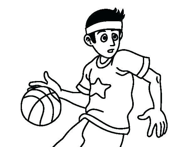 600x470 Basketball Coloring Pages Printable Of Jersey Players