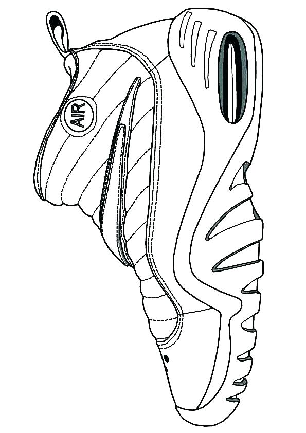 595x842 Shoes Coloring Pages S Tiny Super Ideas Shoe Of Wonderful Lebron
