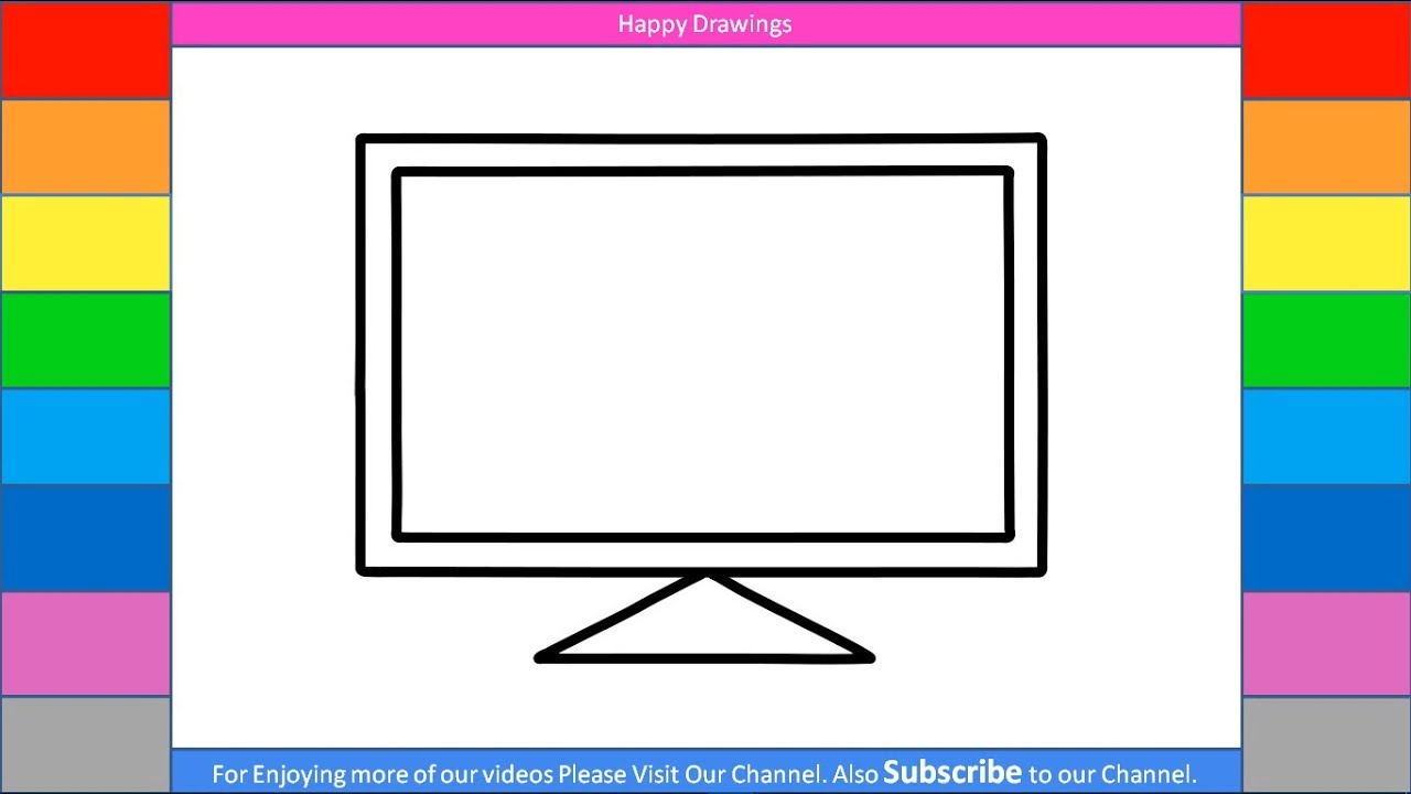 1280x720 How To Draw Led Tv