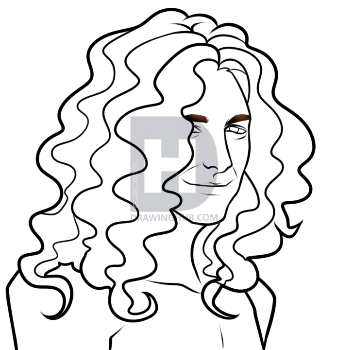 727x720 Drawing Robert Plant, Step
