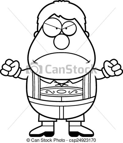 403x470 cartoon lederhosen boy angry a cartoon illustration of a german