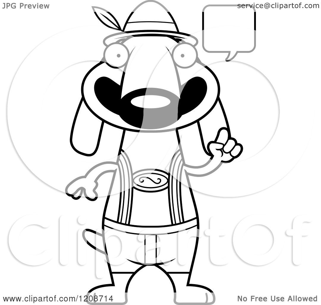 1080x1024 cartoon of a black and white talking skinny german oktoberfest